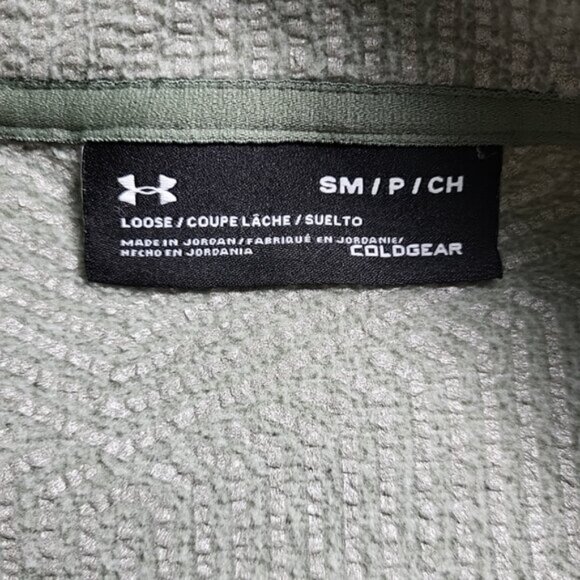 Under Armour Men's S Sweater Loose Fit COLDGEAR 1/4 Zip  Pull-Over Fleece - Picture 6 of 6